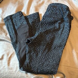 lululemon athletica Black Patterned Leggings